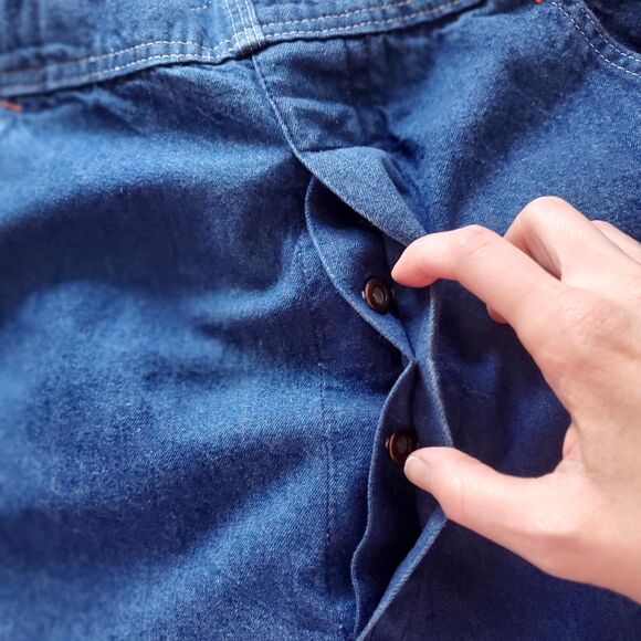 Vintage 70's Sears Blue Denim Overalls - Picture 5 of 7